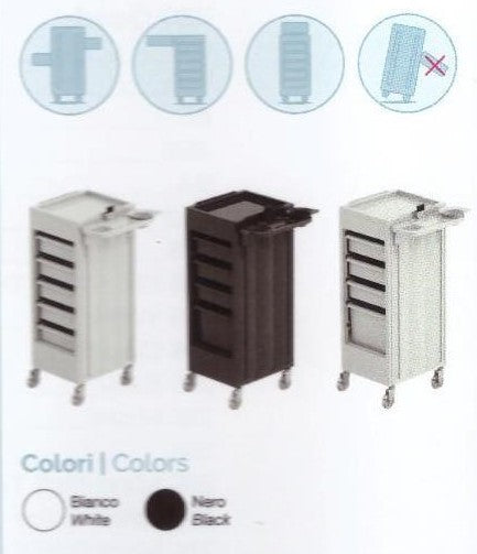Carrelli porta attrezzi per parrucchieri