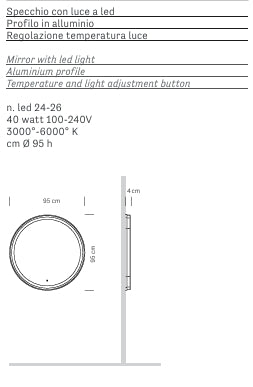 Specchiera per Salone Parrucchiera MOD. NUVOLA