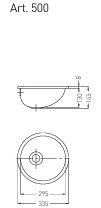 LAVABO INOX SOPRA PIANO